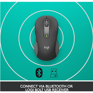 Logitech Signature M650 L, silent, juoda - Belaidė pelė