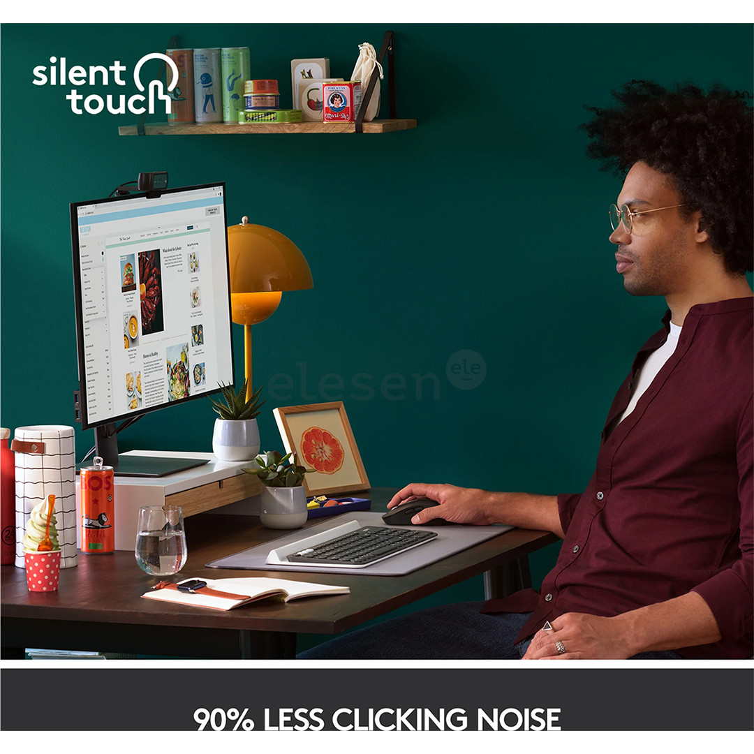 Logitech Signature M650 L, silent, juoda - Belaidė pelė