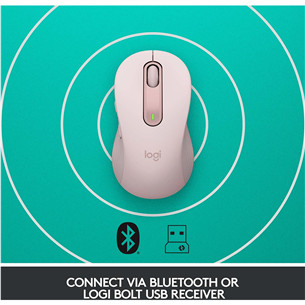 Logitech Signature M650, silent, pink - Wireless Optical Mouse