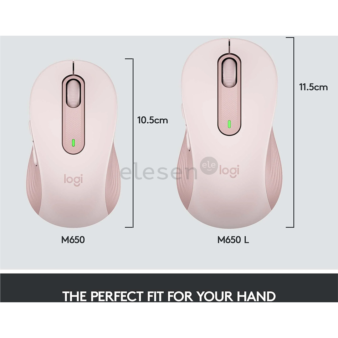 Logitech Signature M650, silent, pink - Wireless Optical Mouse