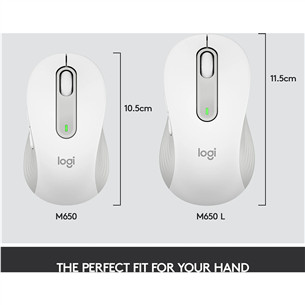 Logitech Signature M650, silent, white - Wireless Optical Mouse