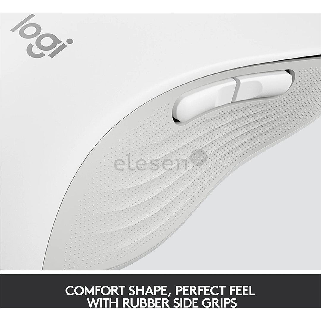 Logitech Signature M650 L, left handed, silent, white - Wireless Optical Mouse