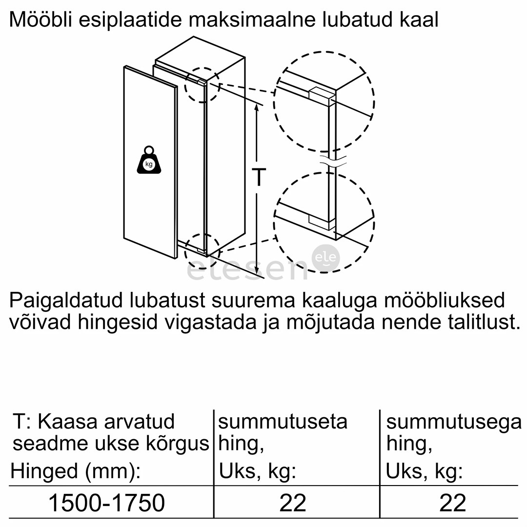 Įmontuojamas šaldytuvas Bosch KIR81AFE0
