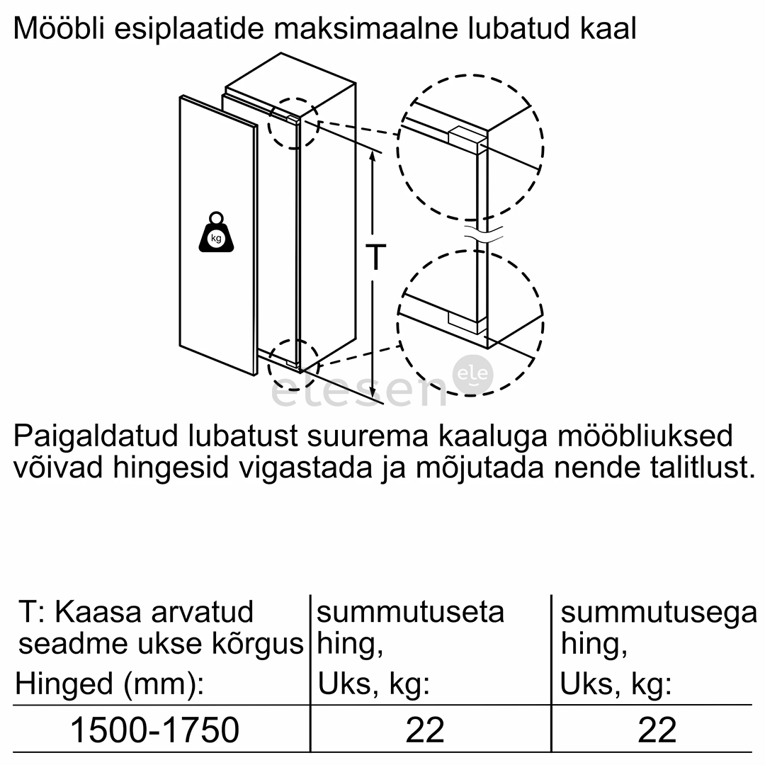 Bosch Serie 6, 319 л - Интегрируемый холодильный шкаф