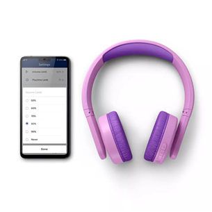 Philips TAK4206BL, rožinės - Vaikiškos ausinės