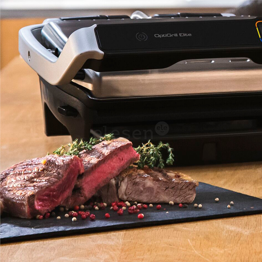 Tefal OptiGrill Elite, 2000 W, black/inox - Table grill Item - GC750D
