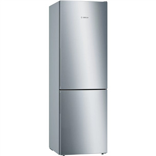 Bosch Series 6, 308 L, aukštis 186 cm, nerūdijančio plieno - Šaldytuvas KGE36AICA