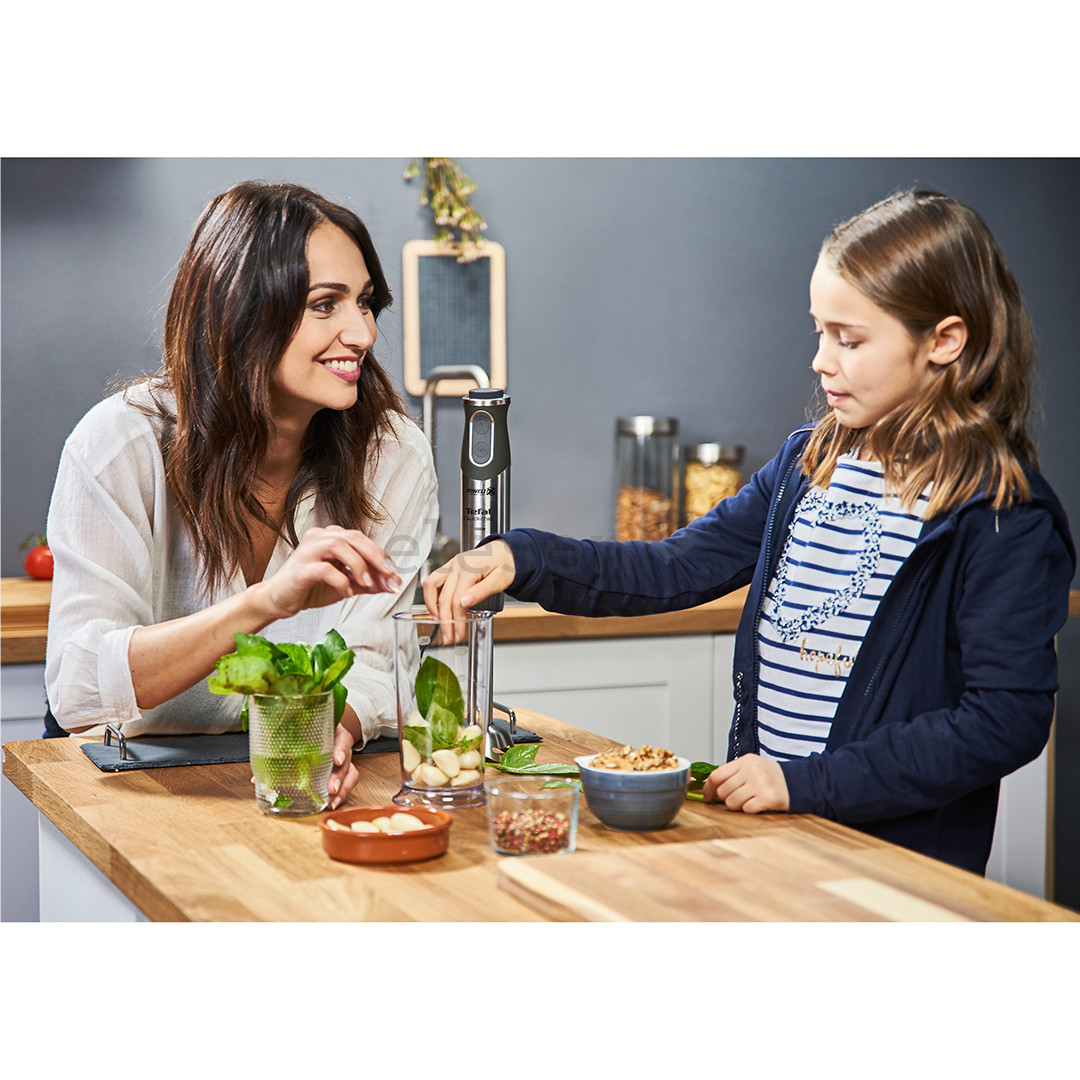 Tefal QuickChef 2in1, 1000 W, juodas/nerūdijančio plieno - Trintuvas