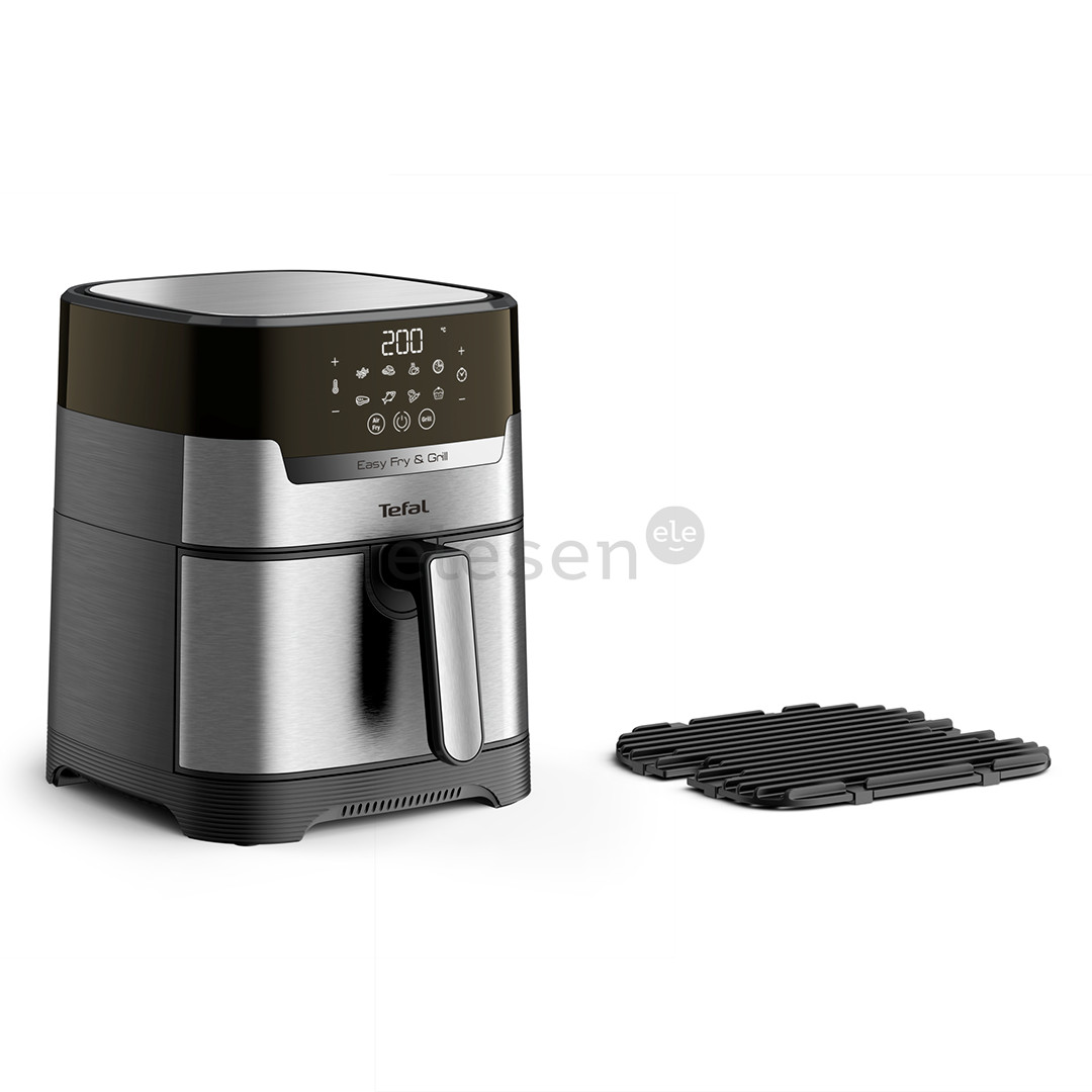 Tefal Easy Fry & Grill, 1400 W, nerūdijančio plieno/juoda - Karšto oro gruzdintuvė
