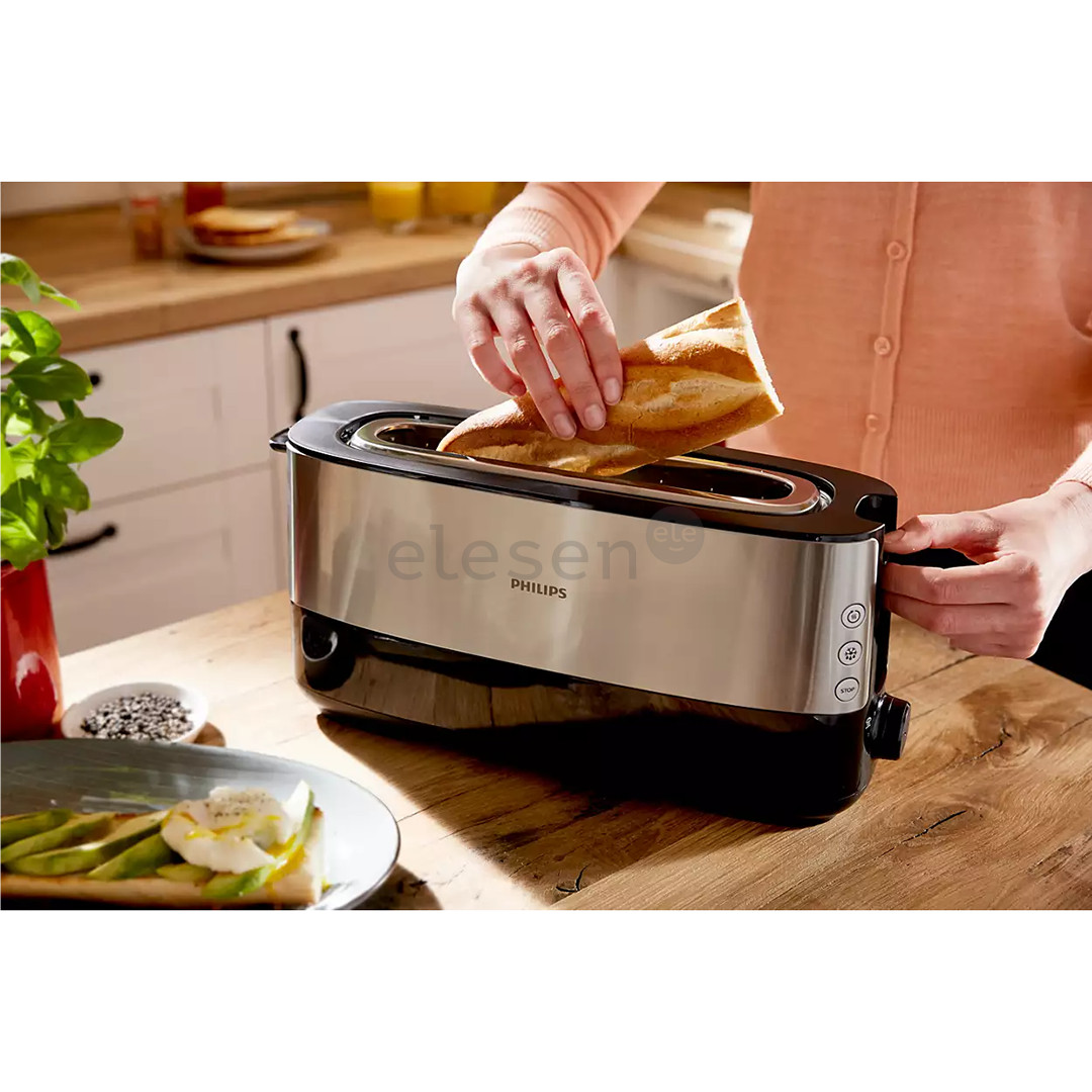Philips Viva Collection, 950 W, black/silver - Toaster Item - HD2692/90