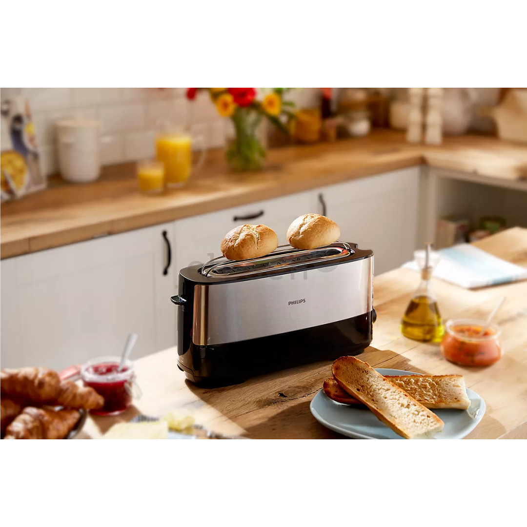 Philips Viva Collection, 950 W, black/silver - Toaster Item - HD2692/90