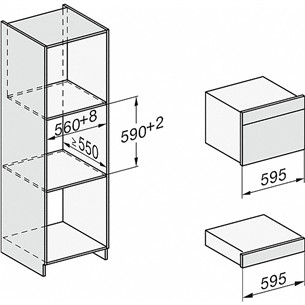 Miele, режим Sous-vide, 40 л, нерж. сталь - Интегрируемый паровой духовой шкаф Товар - DG7440EDST/CLST