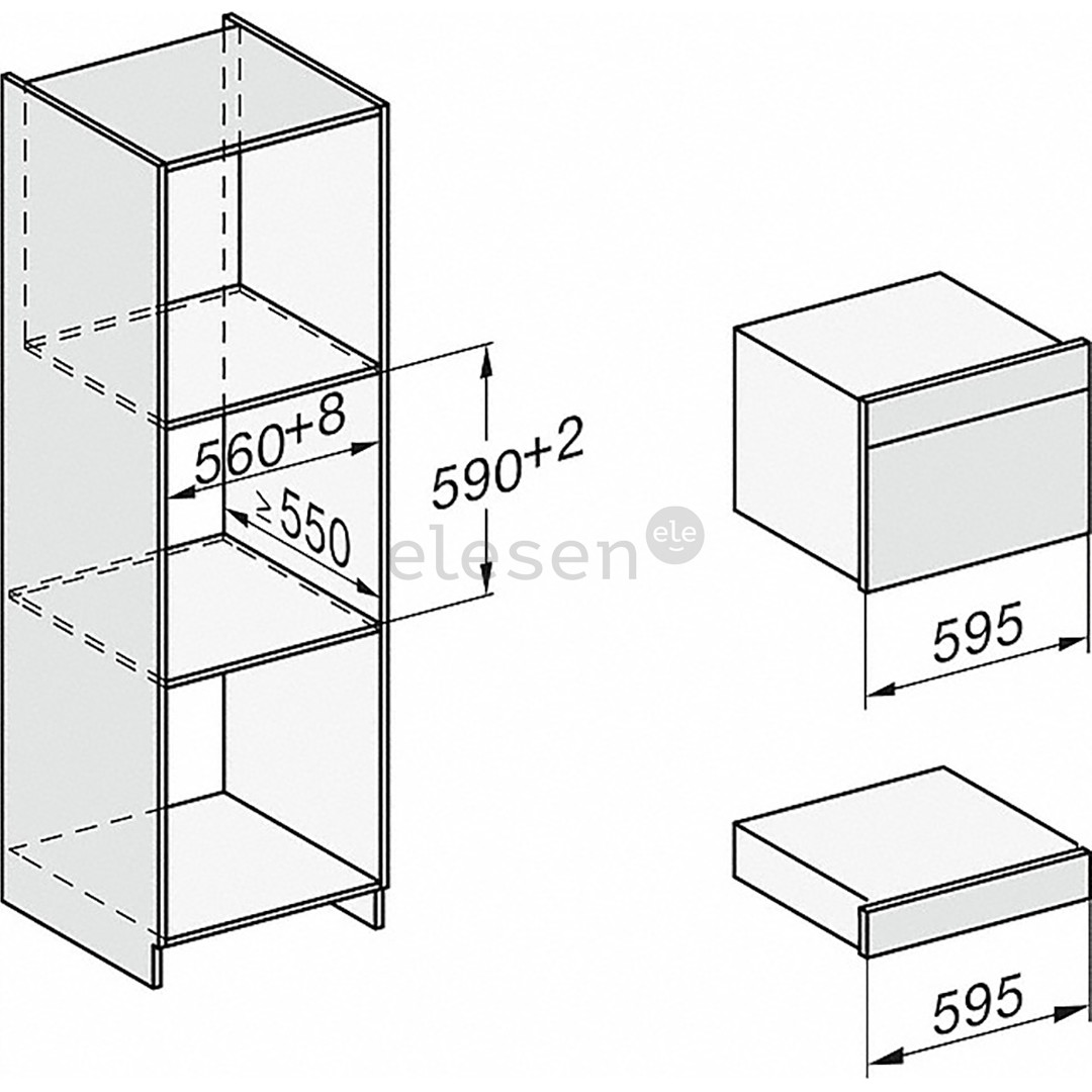 Miele, режим Sous-vide, 40 л, нерж. сталь - Интегрируемый паровой духовой шкаф Товар - DG7440EDST/CLST