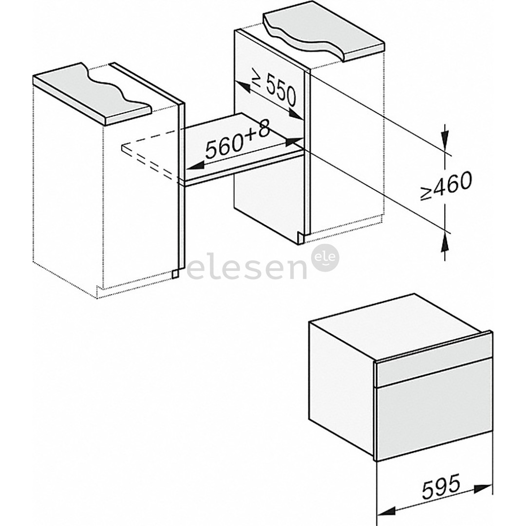 Miele, режим Sous-vide, 40 л, нерж. сталь - Интегрируемый паровой духовой шкаф Товар - DG7440EDST/CLST