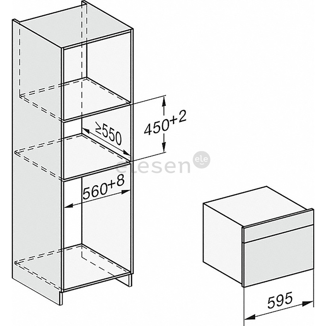 Miele, режим Sous-vide, 40 л, нерж. сталь - Интегрируемый паровой духовой шкаф Товар - DG7440EDST/CLST