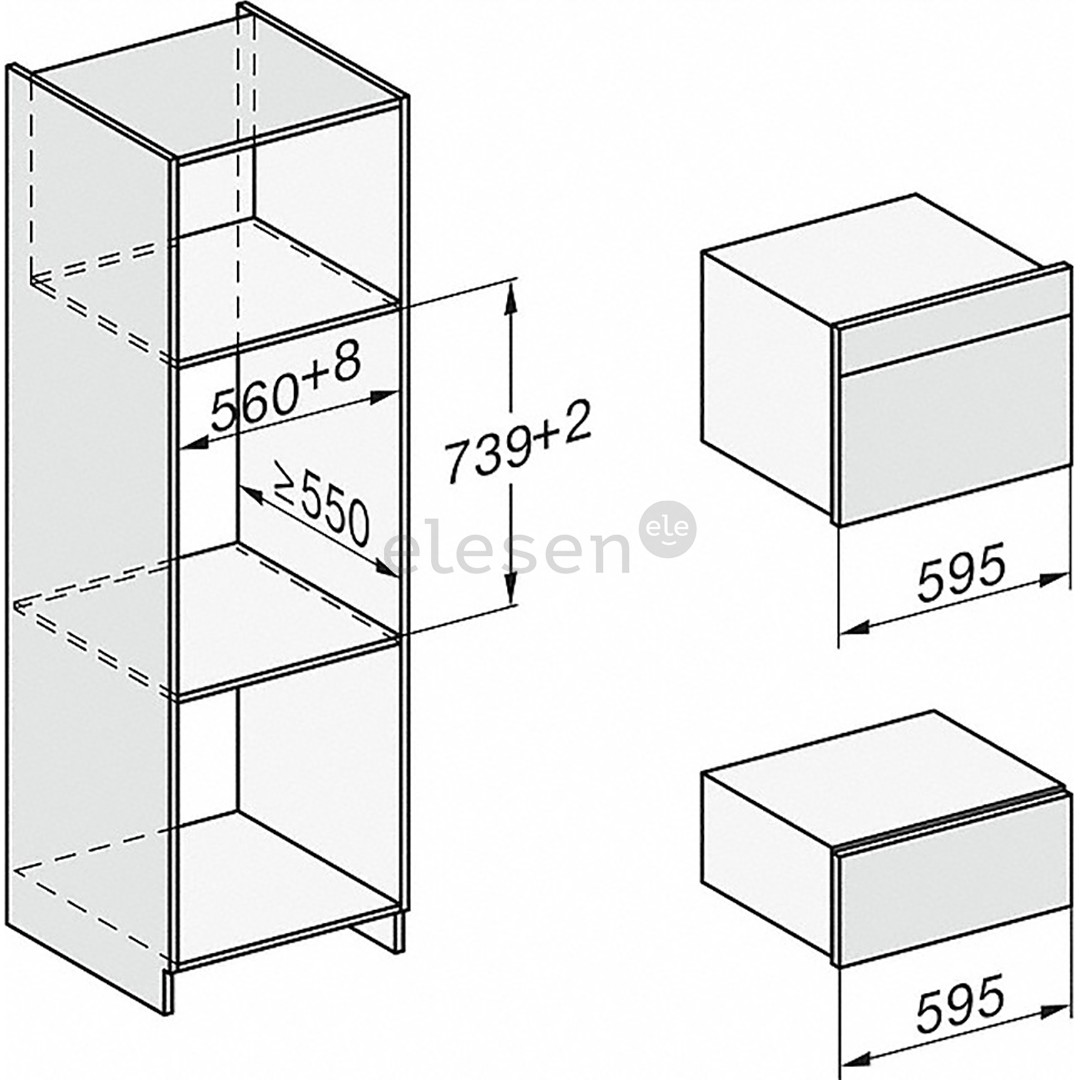 Miele, режим Sous-vide, 40 л, нерж. сталь - Интегрируемый паровой духовой шкаф Товар - DG7440EDST/CLST