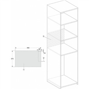 Įmontuojama mikrobangų krosnelė Miele M2234OBSW