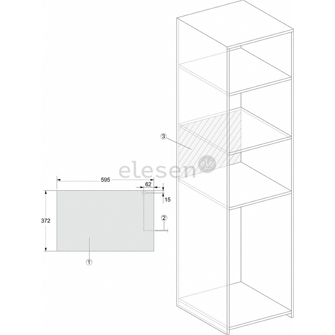 Įmontuojama mikrobangų krosnelė Miele M2234OBSW