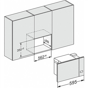 Įmontuojama mikrobangų krosnelė Miele M2234OBSW
