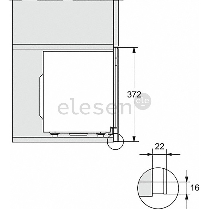 Įmontuojama mikrobangų krosnelė Miele M2234OBSW