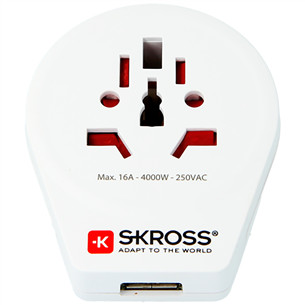 Travel adapter World to Europe USB SKROSS Item - 7640166323204