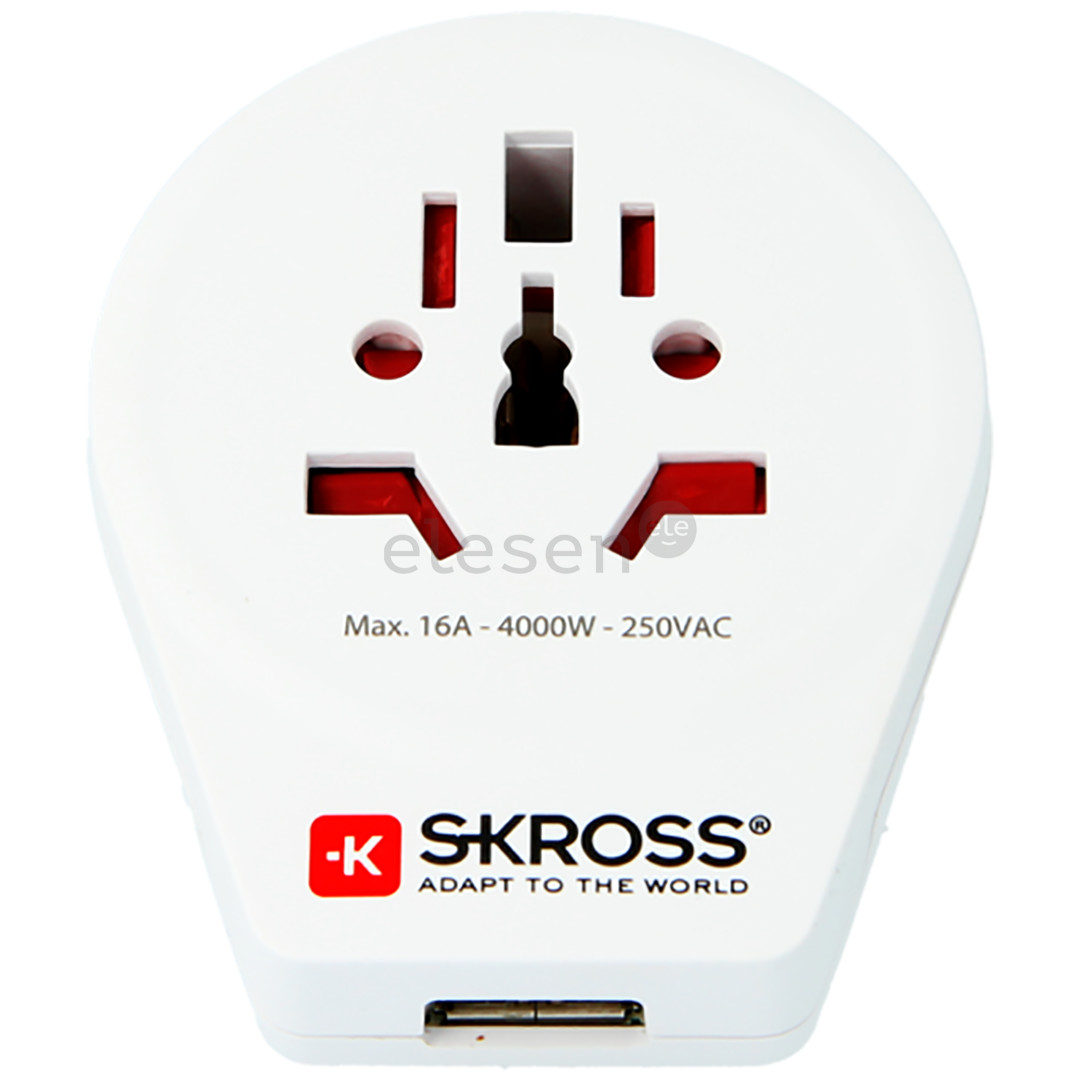 Travel adapter World to Europe USB SKROSS Item - 7640166323204