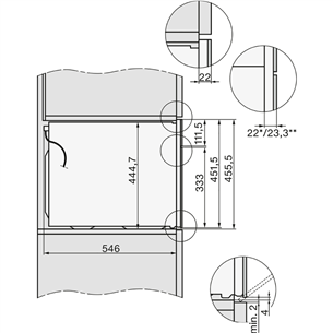Įmontuojama mikrobangų krosnelė Miele Prekė - H7440BMOBSW