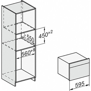 Įmontuojama mikrobangų krosnelė Miele Prekė - H7440BMOBSW