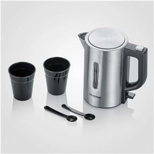 Severin Mini, 0.5 L, 1100 W, inox - Travel Kettle Item - WK3647