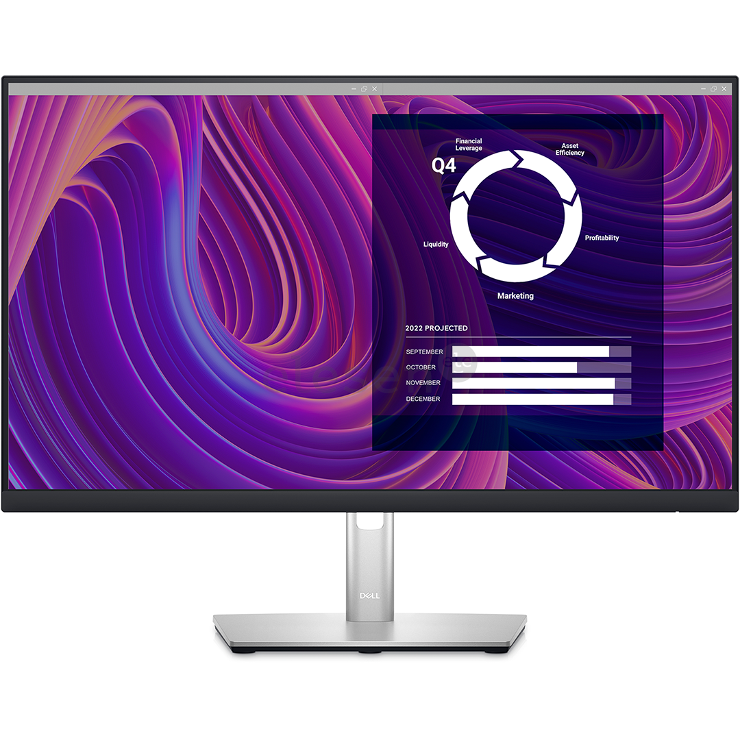 Dell P2423D, 24'', QHD, LED IPS, black/silver - Monitor