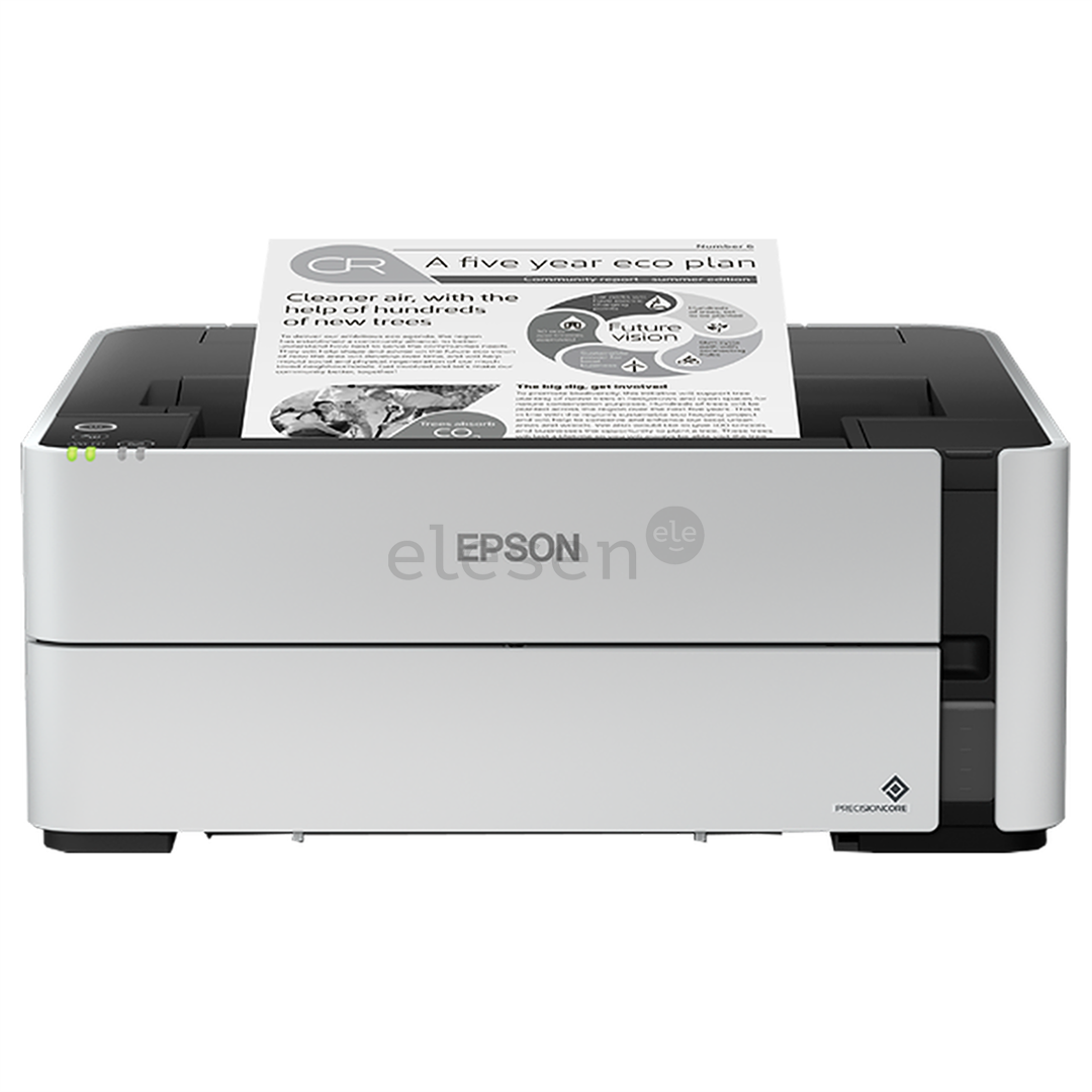 Epson EcoTank M1180 Mono, WiFi, LAN, дуплекс, белый - Струйный принтер