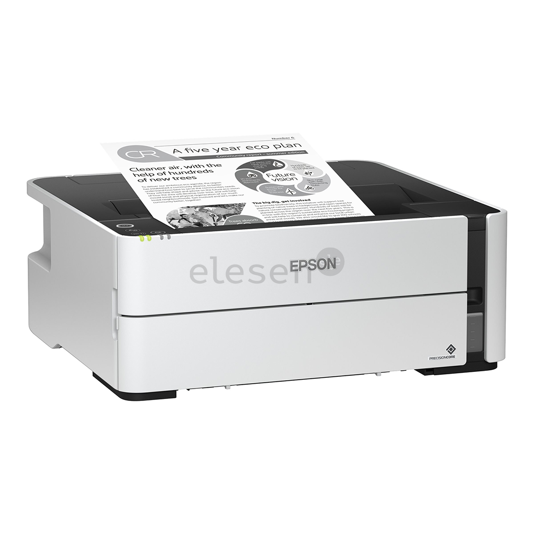 Epson EcoTank M1180 Mono, WiFi, LAN, дуплекс, белый - Струйный принтер