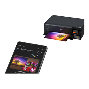 Spausdintuvas Epson EcoTank L8180, A3+, WiFi, Ethernet, SD, USB, black Prekė - C11CJ21402