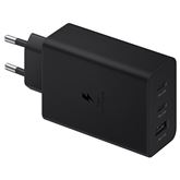 Įkroviklis Samsung Trio, USB-C, USB-A, 65 W, black