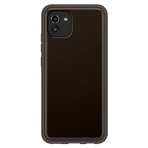Dėklas Samsung Galaxy A03, Silikoninis, Black Prekė - EF-QA036TBEGEU