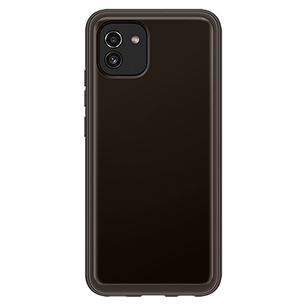 Samsung Galaxy A03, черный - Силиконовый чехол Товар - EF-QA036TBEGEU