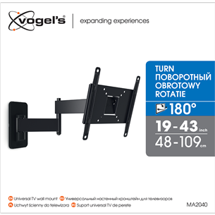 Sieninis laikiklis Vogels Item - MA2040 19-40" televizoriams