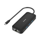 Hama Classic Line USB-C hub, мультипорт, 6 портов, USB-A, USB-C, HDMI, LAN/Ethernet, черный - Адаптер Товар - 00300080