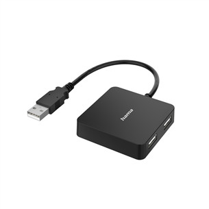 Hama USB Hub, 4 Ports, USB 2.0, black - USB hub Item - 00300081