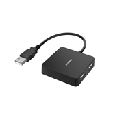 Šakotuvas Hama USB Hub, 4 Ports, USB 2.0, black Prekė - 00300081