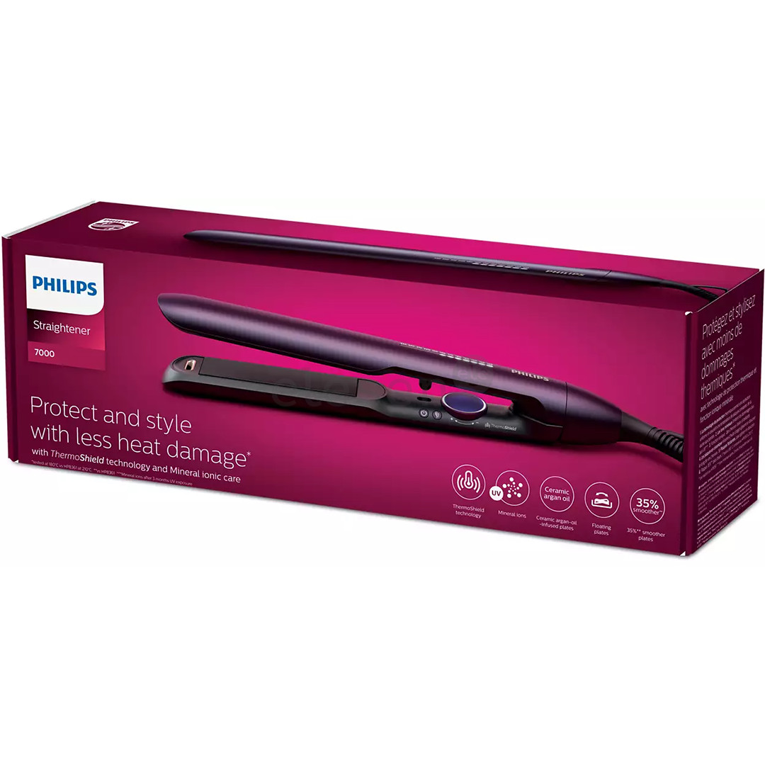 Philips 7000 Series, 120-230 °C, purple - Hair Straightener