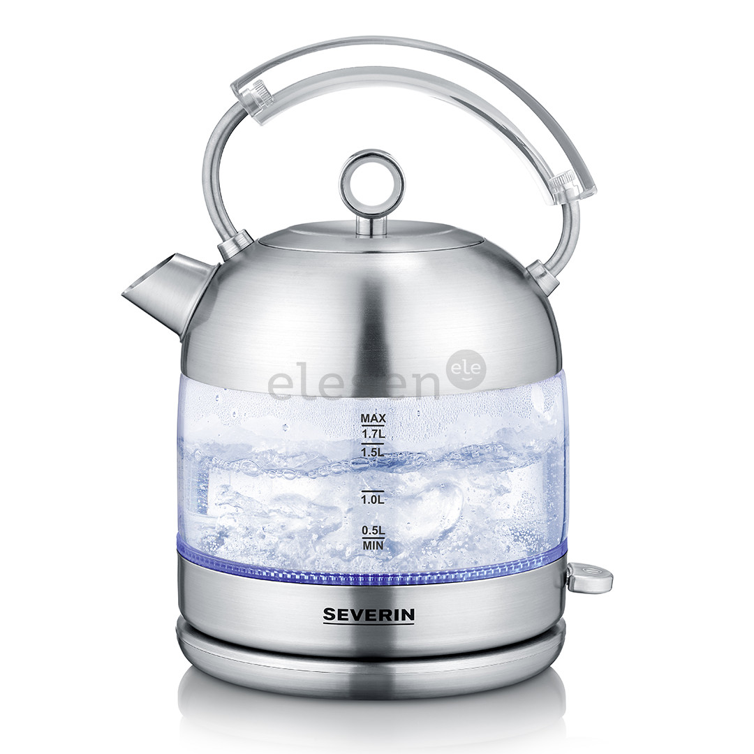 Severin retro, 2400 W, 1.7 L, clear/silver - Kettle Item - WK3459