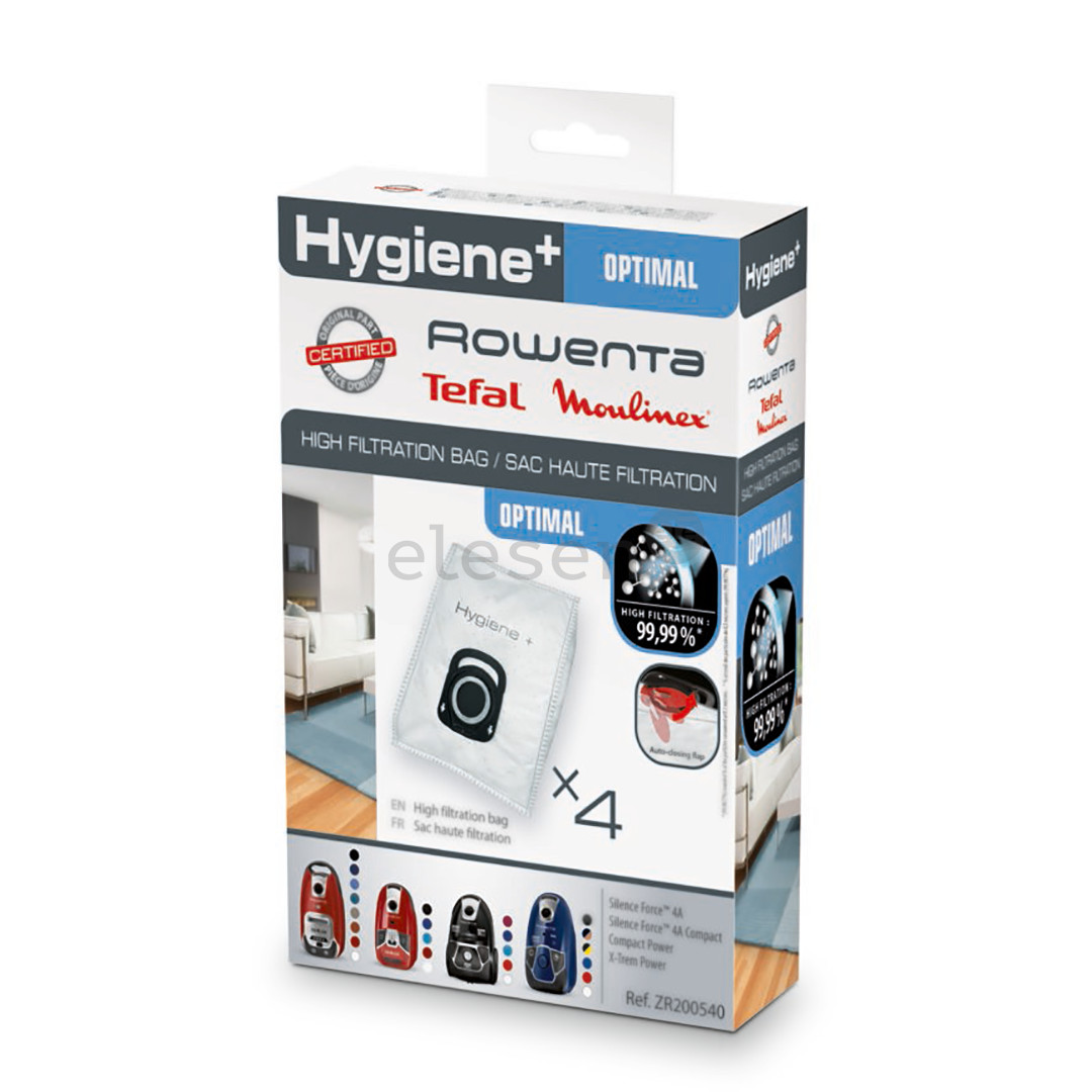 Tefal HYGIENE+, 4 pcs - Dust bags Item - ZR200540