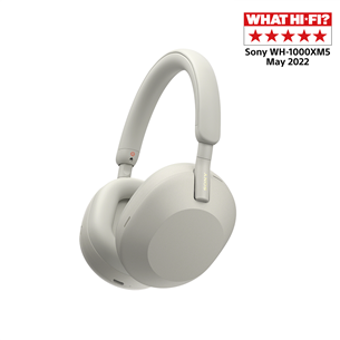 Sony WH-1000XM5, sidabrinės - Belaidės ausinės Prekė - WH1000XM5S.CE7 WH1000XM5S.CE7