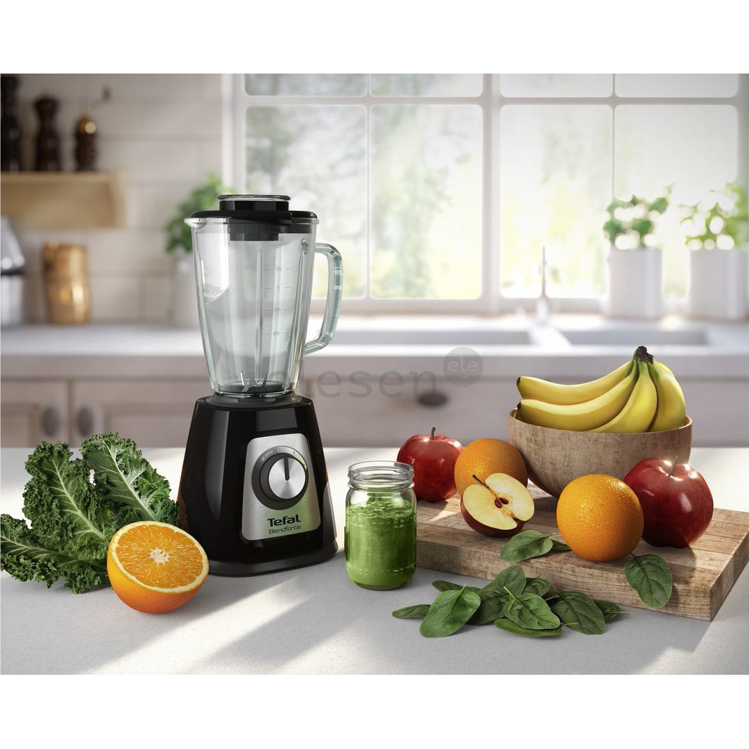 Tefal Blendforce Glass, 800 W, 1.25 L, black - Blender Item - BL435831
