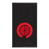 Bosch Domino, width 30.6 cm, steel frame, black - Built-in Ceramic Hob