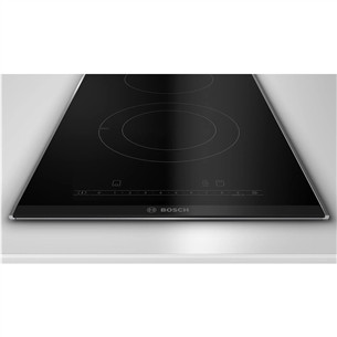 Bosch Domino, width 30.6 cm, steel frame, black - Built-in Ceramic Hob