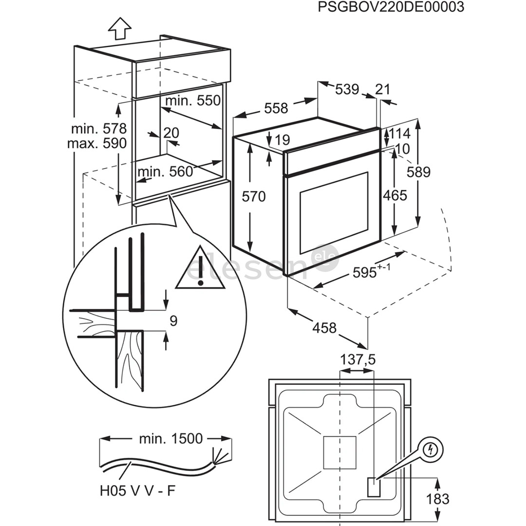 Orkaitė Electrolux Prekė - EOF3H00BX