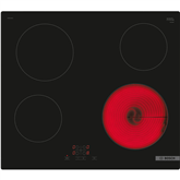 Bosch, width 59.2 cm, frameless, black - Built-in Ceramic Hob