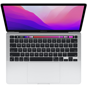 Nešiojamas kompiuteris Apple MacBook Pro 13'' (2022), M2, 8GB, 256GB, ENG, silver